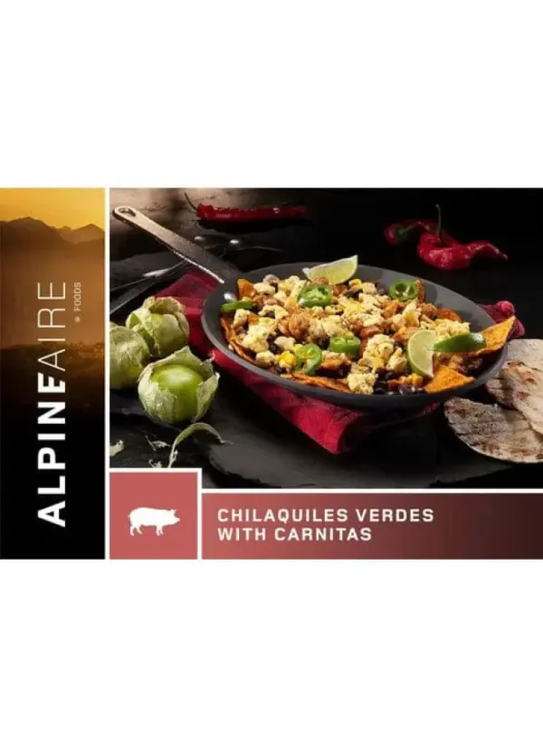 AlpineAire Dehydrated Chilaquiles Verdes with Carnitas Meal - Image 3