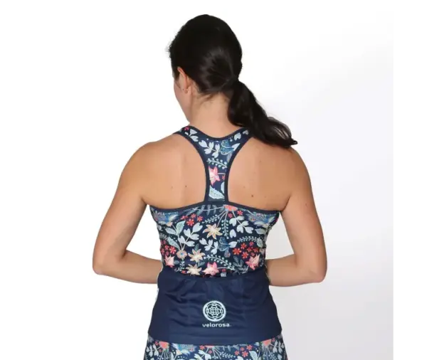 Velorosa Women's Wildflower Cycling Tank Top Moisture-Wicking - Image 3