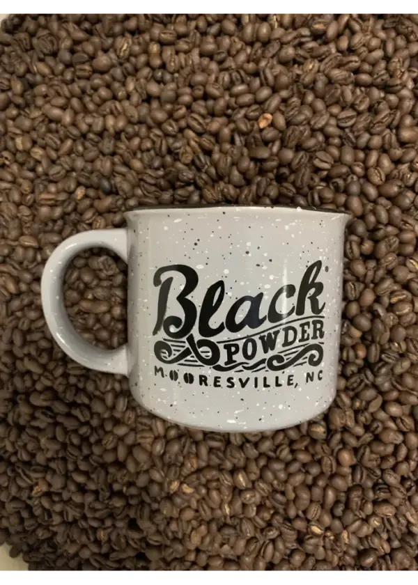 Black Powder Coffee Camping Mug Insulated Travel Cup