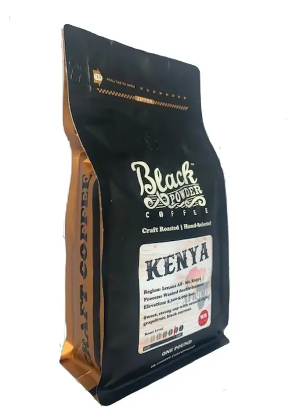 Kenya Lenana AB Medium Dark Roast Coffee - Black Powder Craft Roasted - Image 4