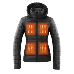Kelvin Coats Aura Women's Heated Jacket in Jet Black
