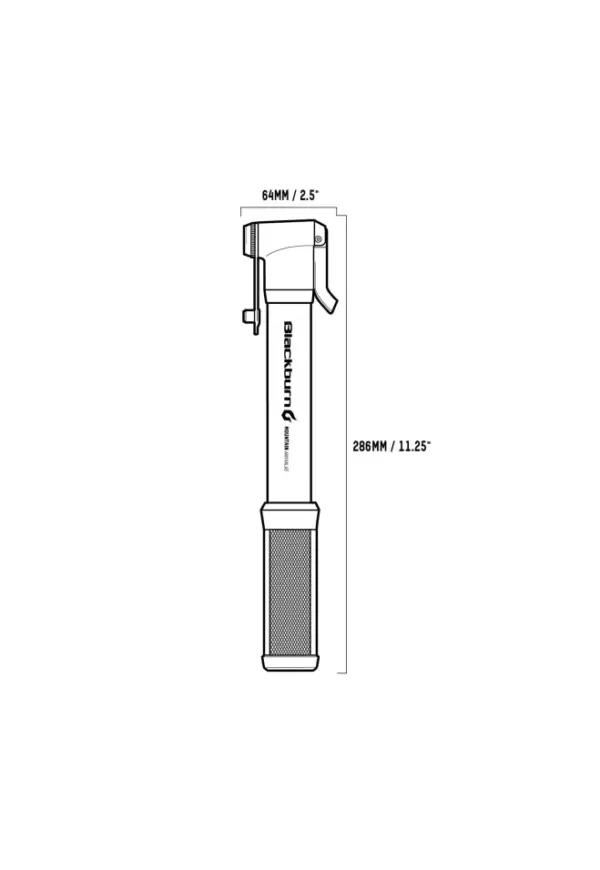 Blackburn Anyvalve Mini Mountain Bike Pump - Compact & Portable