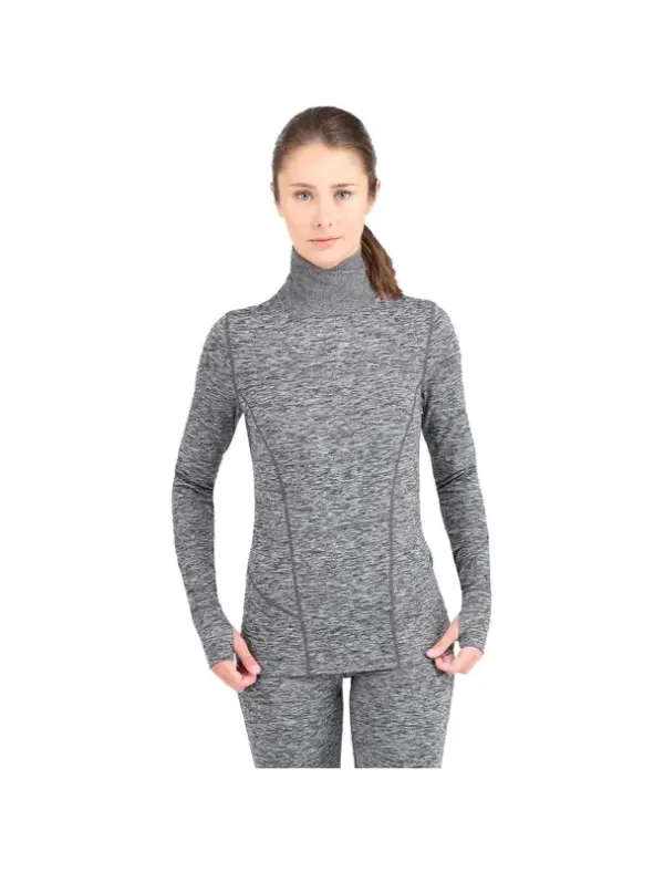 Women's Terramar Cloud Nine Lightweight Thermal Turtleneck - Image 3