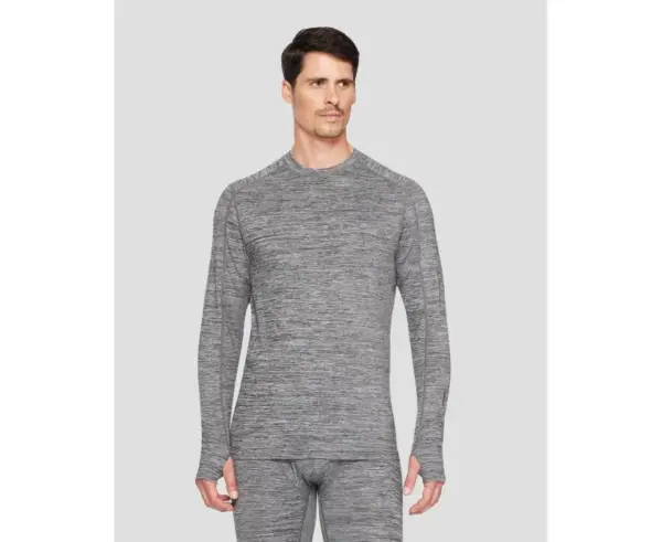 Men's Terramar Thermolator Thermal Crew Neck Shirt - Image 3