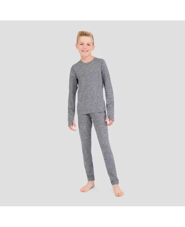 Terramar Youth Midweight Thermal Long Sleeve Crewneck Shirt - Image 4