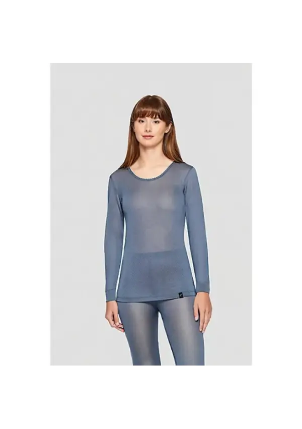 Women's Thermal Silk-Blend Long Sleeve Top