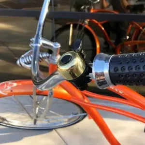 Serfas Brass Bike Bell - Classic Loud Ring, Handlebar Mount