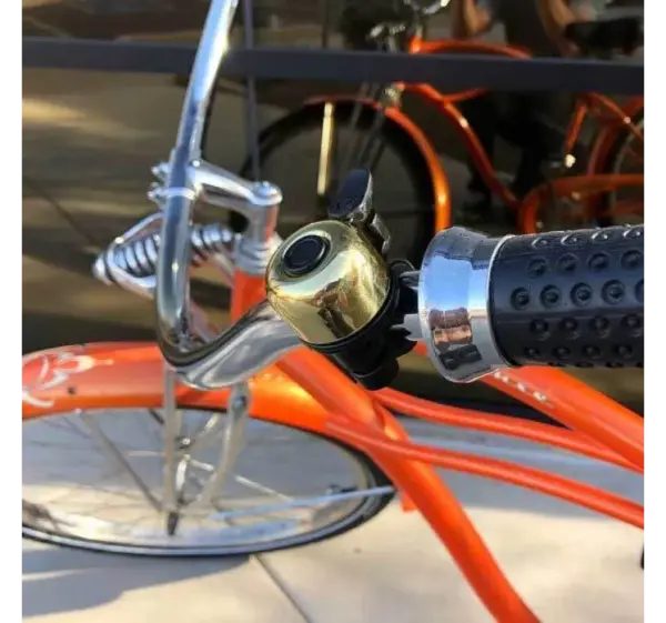 Serfas Brass Bike Bell - Classic Loud Ring, Handlebar Mount