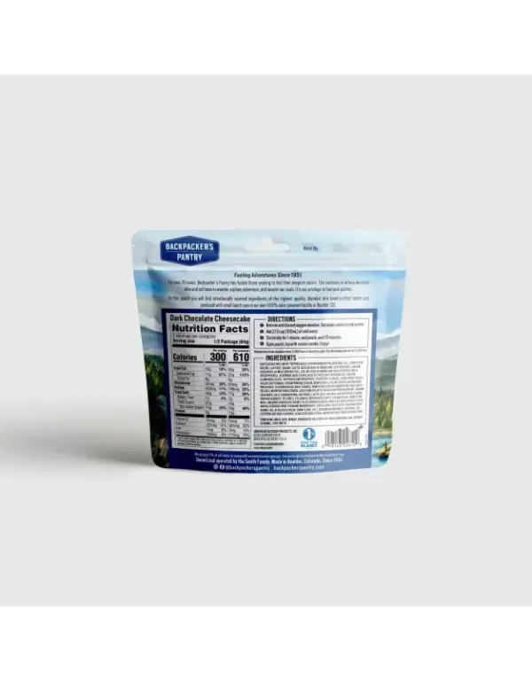 Backpacker's Pantry Dark Chocolate Cheesecake Dessert Mix - Image 3