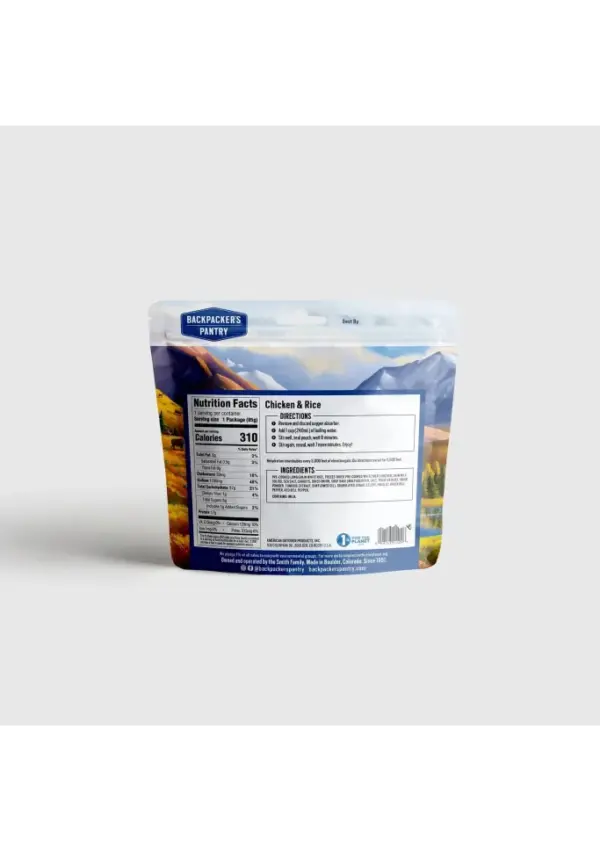 Backpacker's Pantry Chicken & Rice Freeze-Dried Meal - Image 3