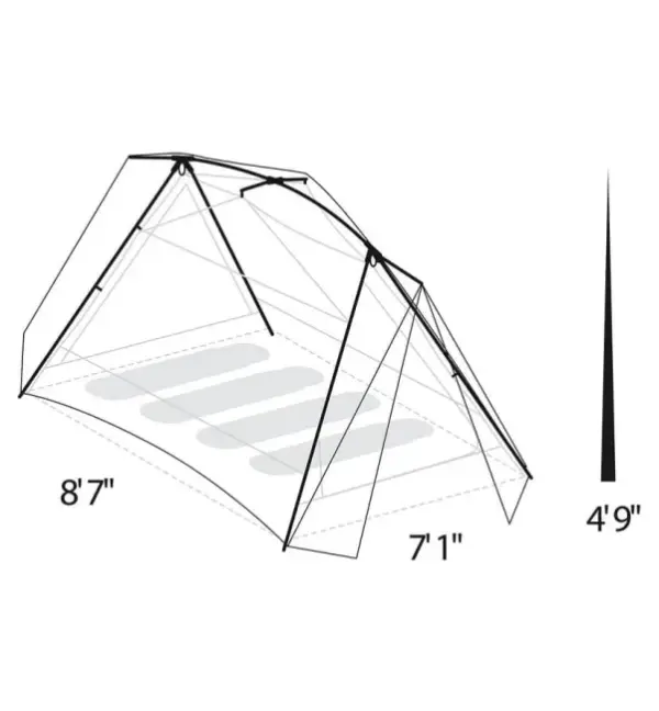 Eureka Timberline SQ 4-Person Tent for Camping & Outdoors - Image 3