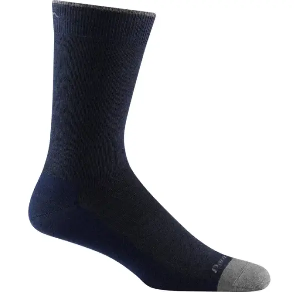 Men's Darn Tough Crew Socks - Solid Cushioned Hiking Socks - Image 3