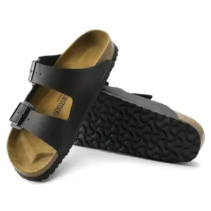 Birkenstock Arizona Sandals - Black Birko-Flor Synthetic Upper