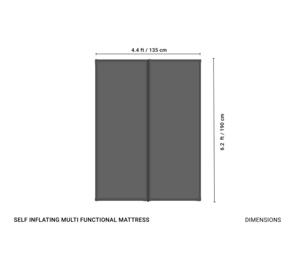 Crua Outdoors Self-Inflating Camping Mattress for 1-2 Person Comfort