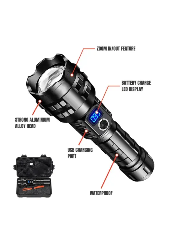 NightBuddy Super Bright LED Flashlight - High Lumen Portable Light - Image 4