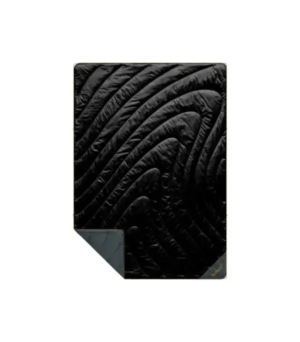 Rumpl Original Puffy Travel Blanket in Black - Lightweight & Packable - Image 4