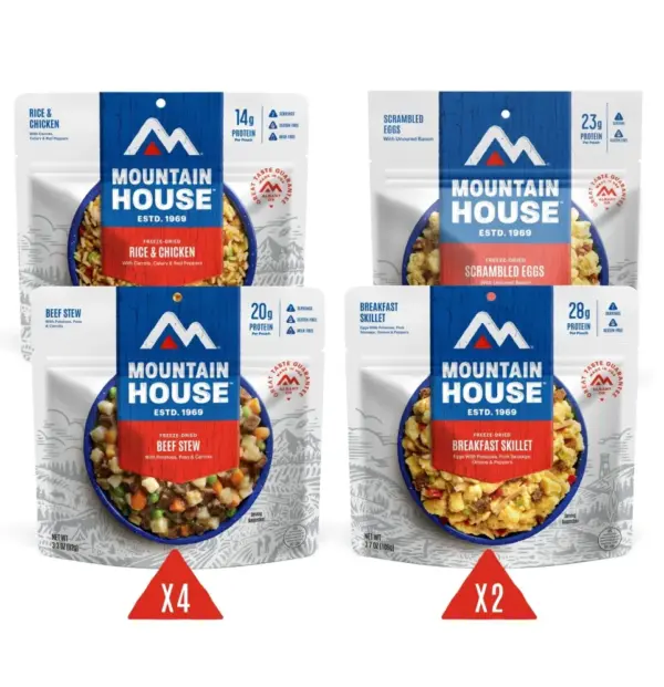 Mountain House Emergency Food Bucket - Essential Meal Assortment