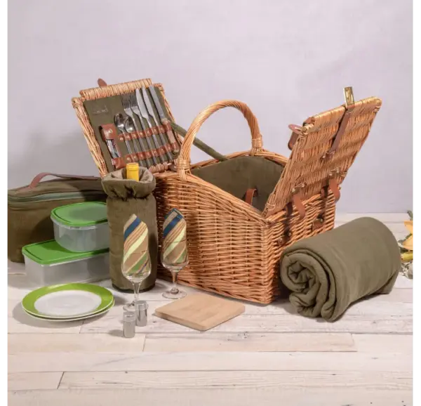 Somerset Complete Insulated Picnic Basket by Picnic Time - Image 4