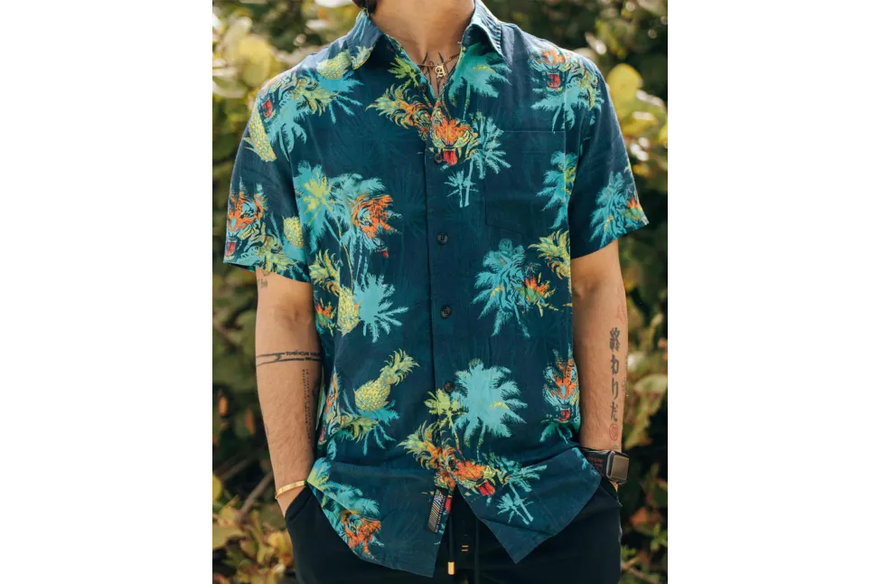 Bajallama 7-Seas Nautical Button Up Shirt