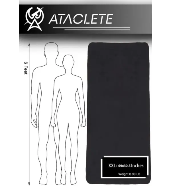 ATACLETE Tac-Dri Fiber Body Towel - Quick Dry, Full Size - Image 4