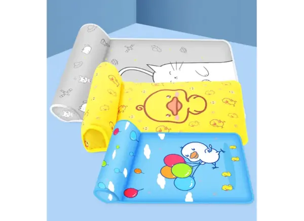 Cooling Pet Mat with Pillow for Dogs and Cats - Breathable Comfort Pad - Image 4