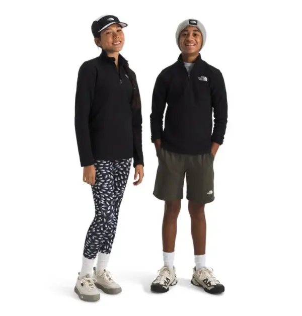 North Face Glacier 1/4 Zip Teen Pullover Fleece Jacket