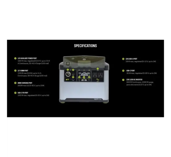 Goal Zero YETI 700 Portable Power Station 120V AC - Image 4