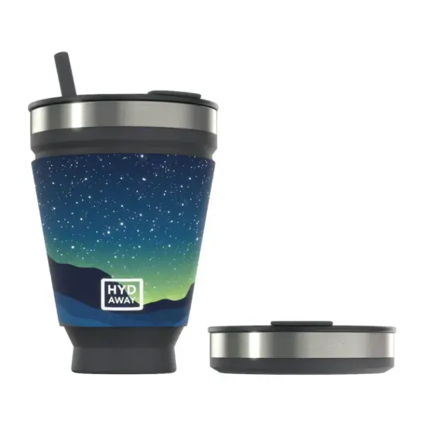 HYDAWAY Collapsible Travel Tumbler - Insulated Stainless Steel Cup
