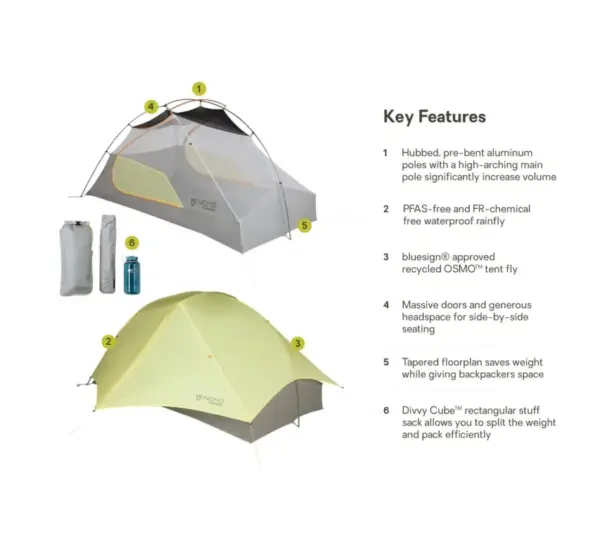 Nemo Mayfly OSMO Ultralight 2-Person Backpacking Tent - Image 4