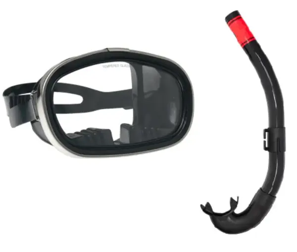 Bermuda Low Volume Dive Mask & Snorkel Combo Dry Top ATACLETE - Image 4