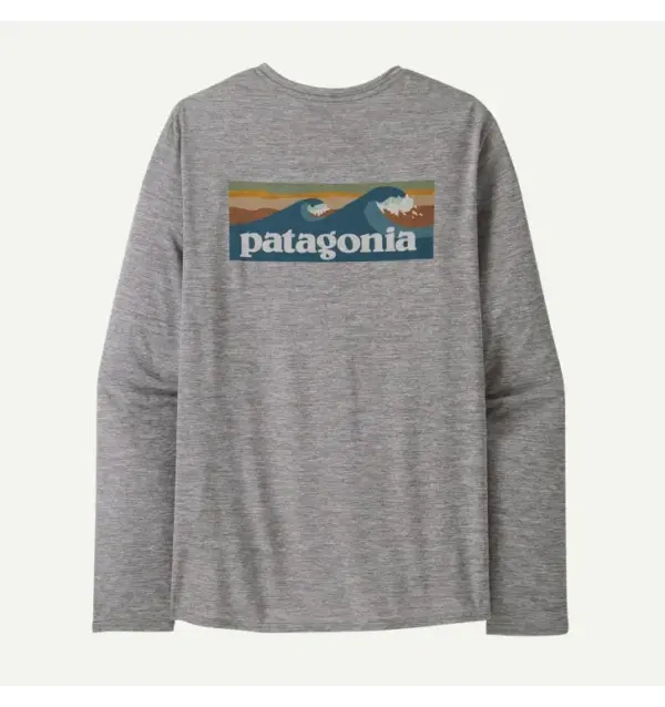 Patagonia Men's Cool Daily Graphic Long Sleeve Shirt - Waters Print - Image 4