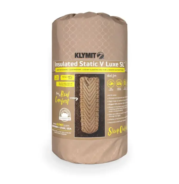 Klymit Static V Luxe Insulated Sleeping Pad for Camping - Image 4