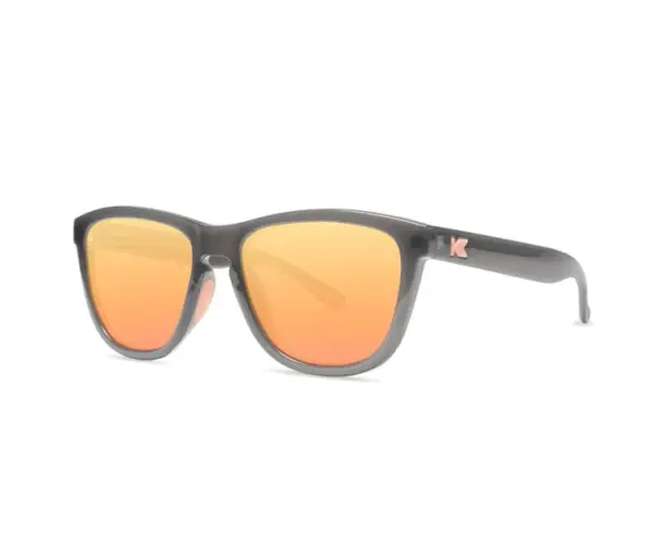 Knockaround Premiums Athletic Sunglasses Durable UV Protection Grey Peach - Image 4