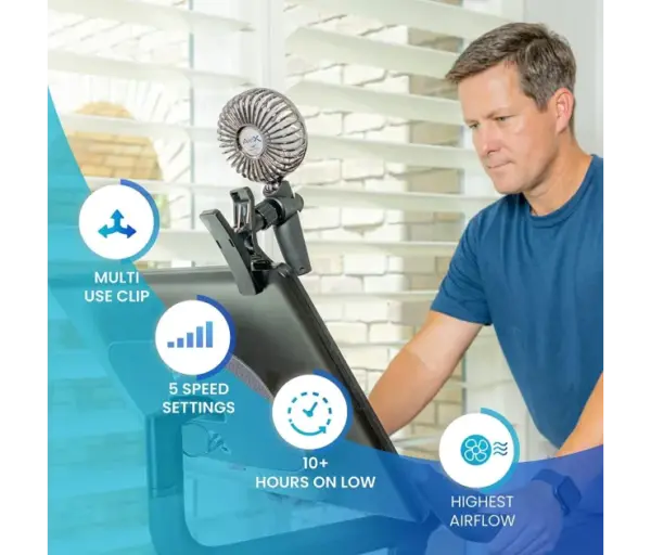 Portable Personal Fan - Modern AirX for Cooling Comfort - Image 4