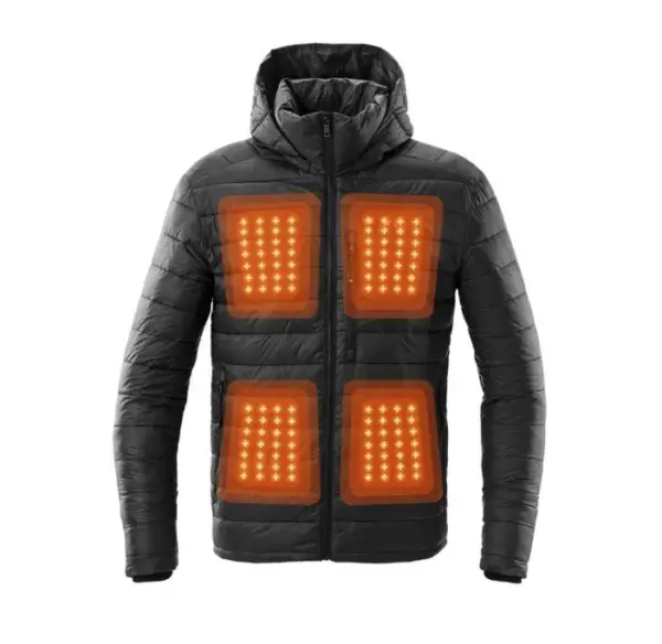 Kelvin Coats Men's Heated Winter Jacket - Jet Black Phantom Edition - Image 5