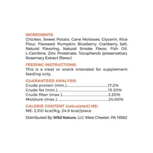 Wild Ranger Chicken Jerky Dog Treats for Training & Rewards