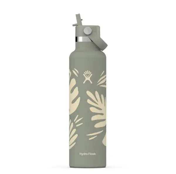 Hydro Flask 24 oz Water Bottle with Flex Straw Cap Standard Mouth