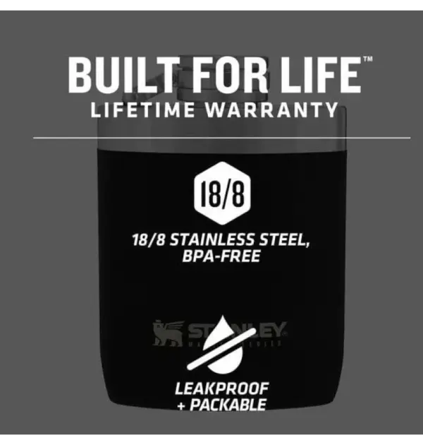 Stanley Stainless Steel Leakproof Pocket Flask - Image 4
