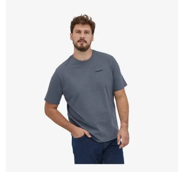 Patagonia Men's Sustainable Organic Cotton P-6 Logo Tee - Image 4