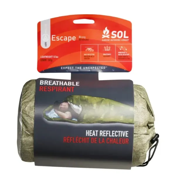 SOL Escape Bivvy - Emergency Sleeping Bag, OD Green - Image 4