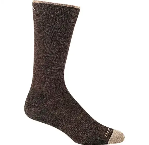 Men's Darn Tough Crew Socks - Solid Cushioned Hiking Socks - Image 4