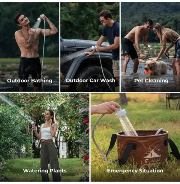 Flextail Max Portable Camping Shower w/Carrying Case - Image 5