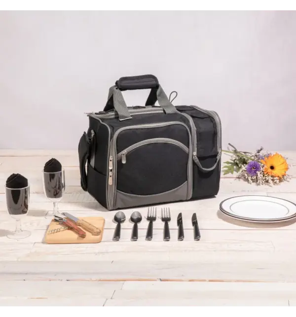 Malibu Insulated Picnic Basket Cooler with Storage - Picnic Time Brand - Image 5