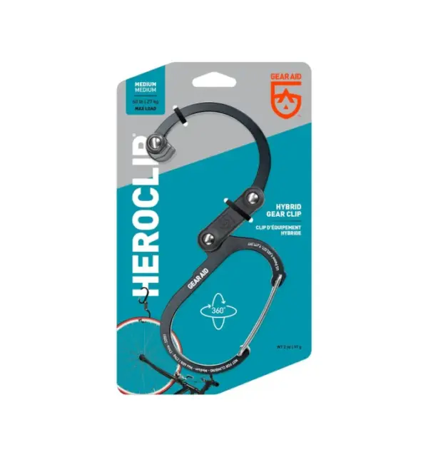 Gear Aid Heroclip Medium Carabiner Clip with Hook - Image 5