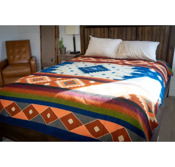 Andean Alpaca Wool Blanket Moab - Soft Warm Throw by Alpaca Threadz