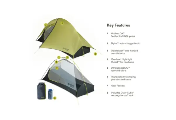 Nemo Hornet OSMO Ultralight 1-Person Backpacking Tent - Image 5