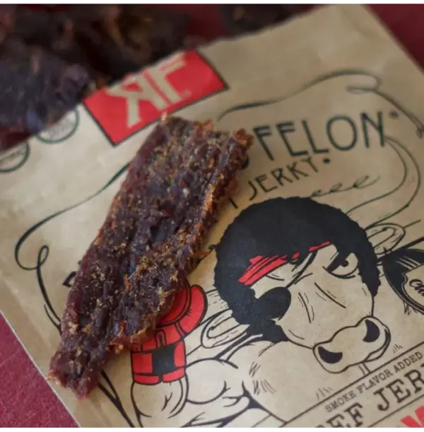 Righteous Felon Teriyaki Beef Jerky - Craft Balboa Style Snack - Image 5