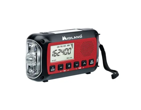 Midland ER40 Emergency Hand Crank Radio with Weather Alert - Image 5