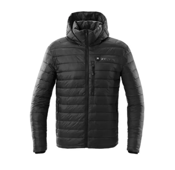 Kelvin Coats Men's Heated Winter Jacket - Jet Black Phantom Edition