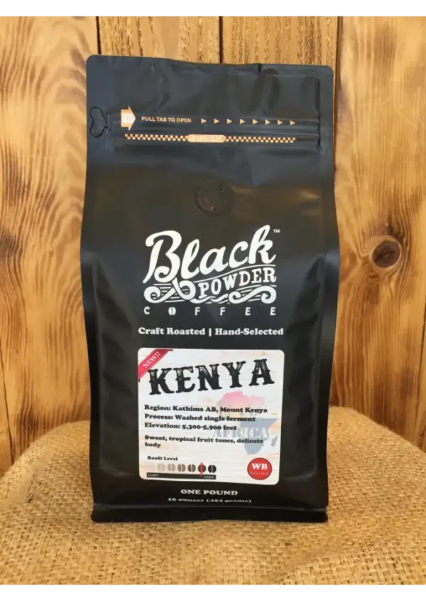 Kenya Lenana AB Medium Dark Roast Coffee - Black Powder Craft Roasted
